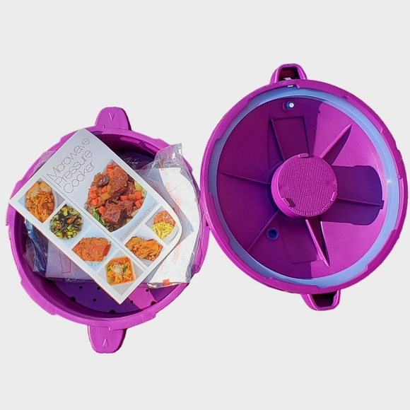 Cooks Essentials Microwave Pressure Cooker - purple - Picture 1 of 7